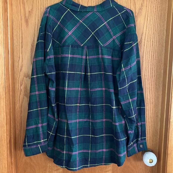 NWT Maurice’s long sleeve plaid flannel sz XL - Picture 3 of 4